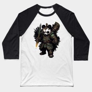 Panda Ancient Warrior Baseball T-Shirt